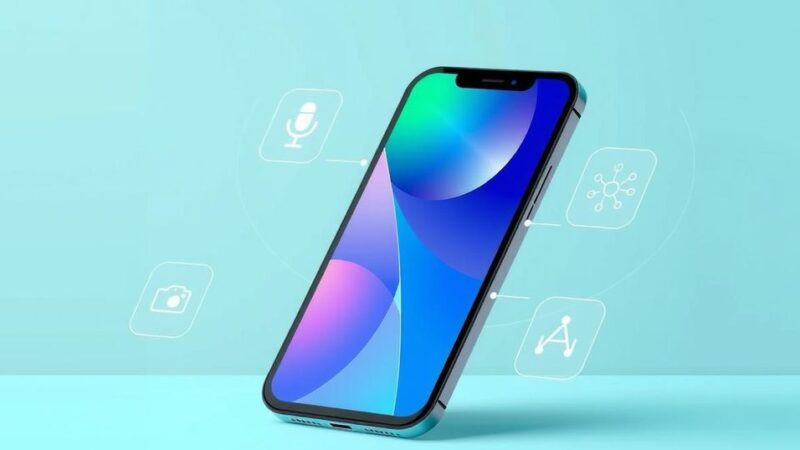 A sleek, modern Pixel device showcasing advanced AI features in a colorful, minimalist design.