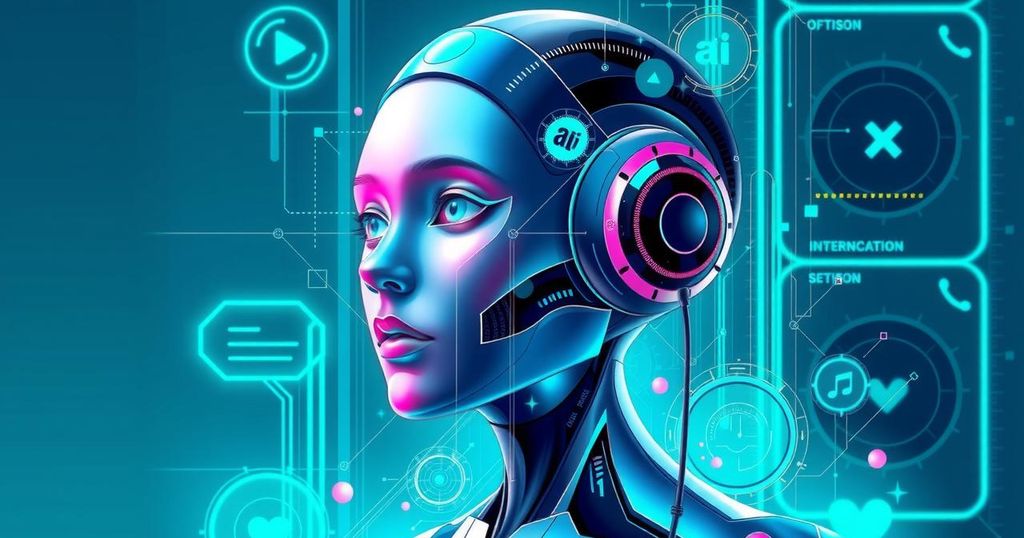 A vibrant digital illustration highlighting Gen Z and AI, showcasing technology's potential in modern careers.