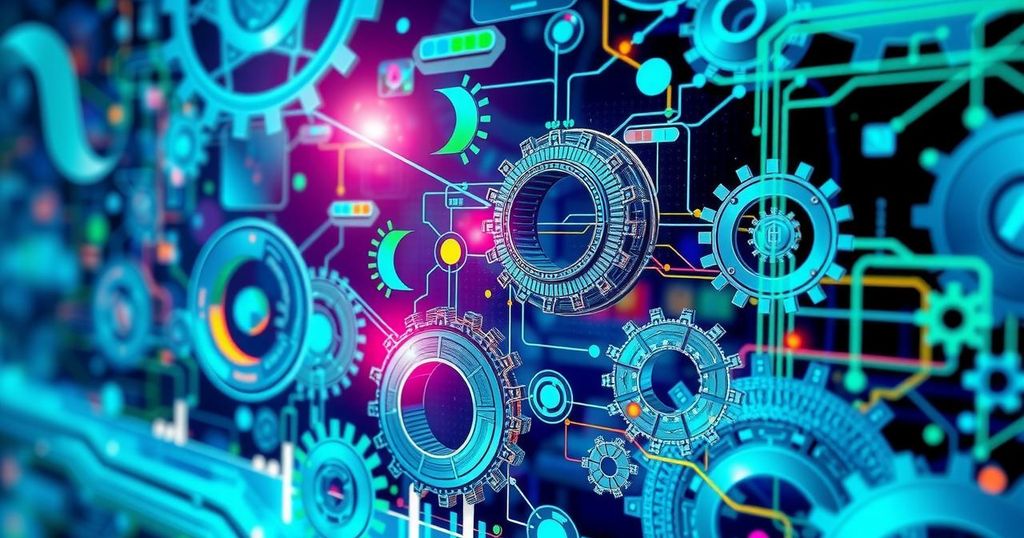 Collaboration among technology sectors for AI strategy funding and development, showcasing partnership and innovation.