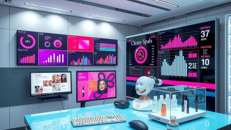 Cosmetic brands embrace AI technology for operational efficiency and personalized marketing strategies in the beauty industry.