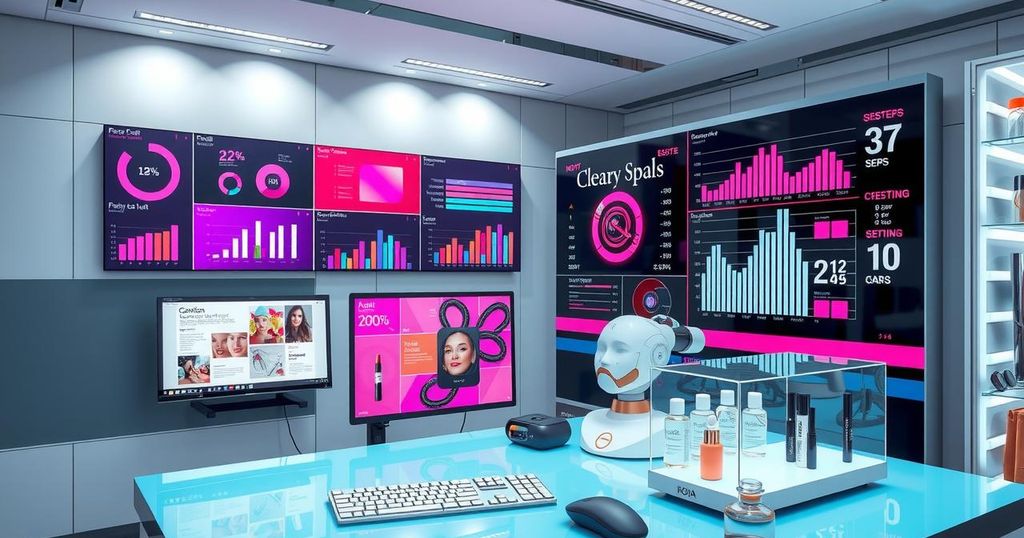 Cosmetic brands embrace AI technology for operational efficiency and personalized marketing strategies in the beauty industry.