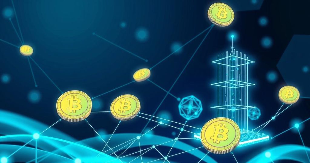 Visual representation of open innovation and tokenization fostering global collaboration in technology and business.