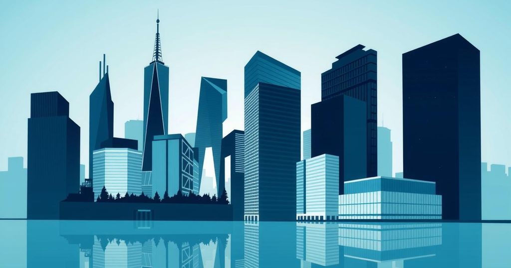 European CEOs collectively urging a pause on AI regulations in an abstract concept with an emphasis on collaboration.
